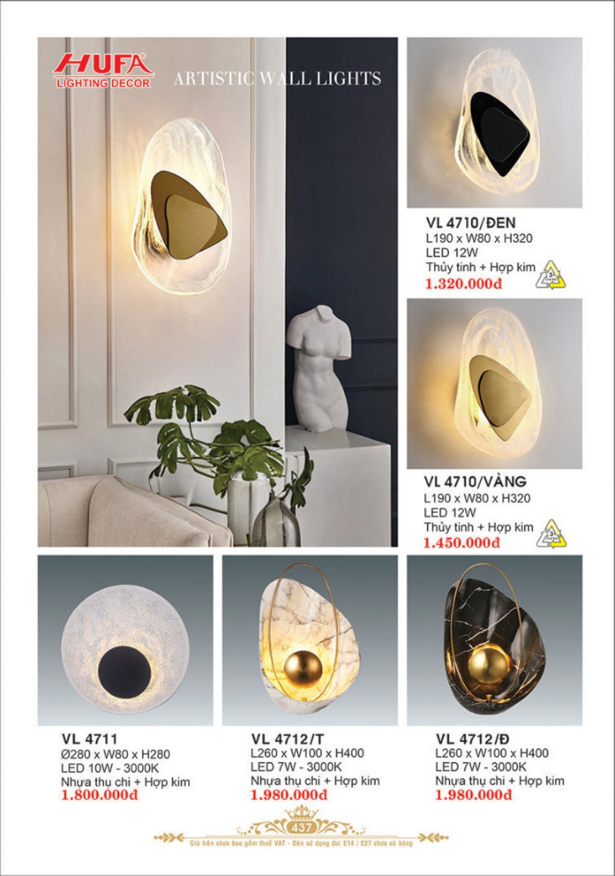 Bảng giá đèn trang trí HUFA